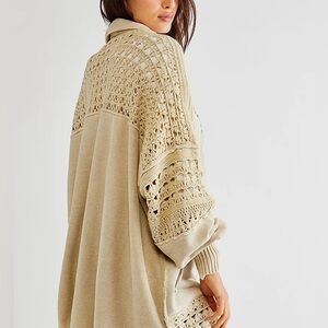Free People Dune Bug Zip-Up Cotton Cardigan